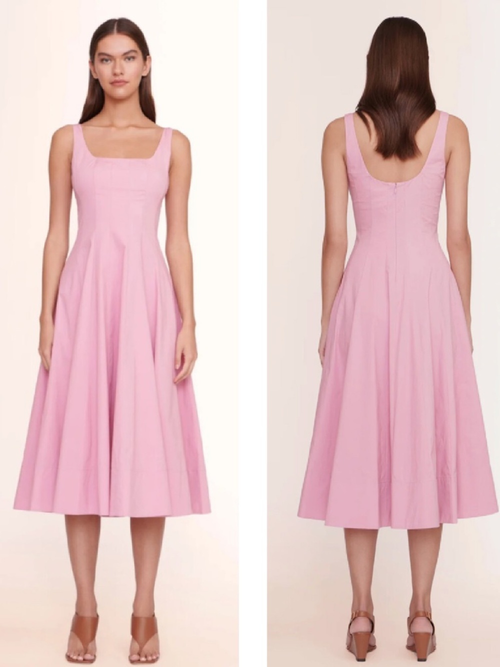 STAUD WELLS DRESS (COLOR: ROSEBUD)